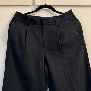 Madewell Black Slouchy Straight Pants